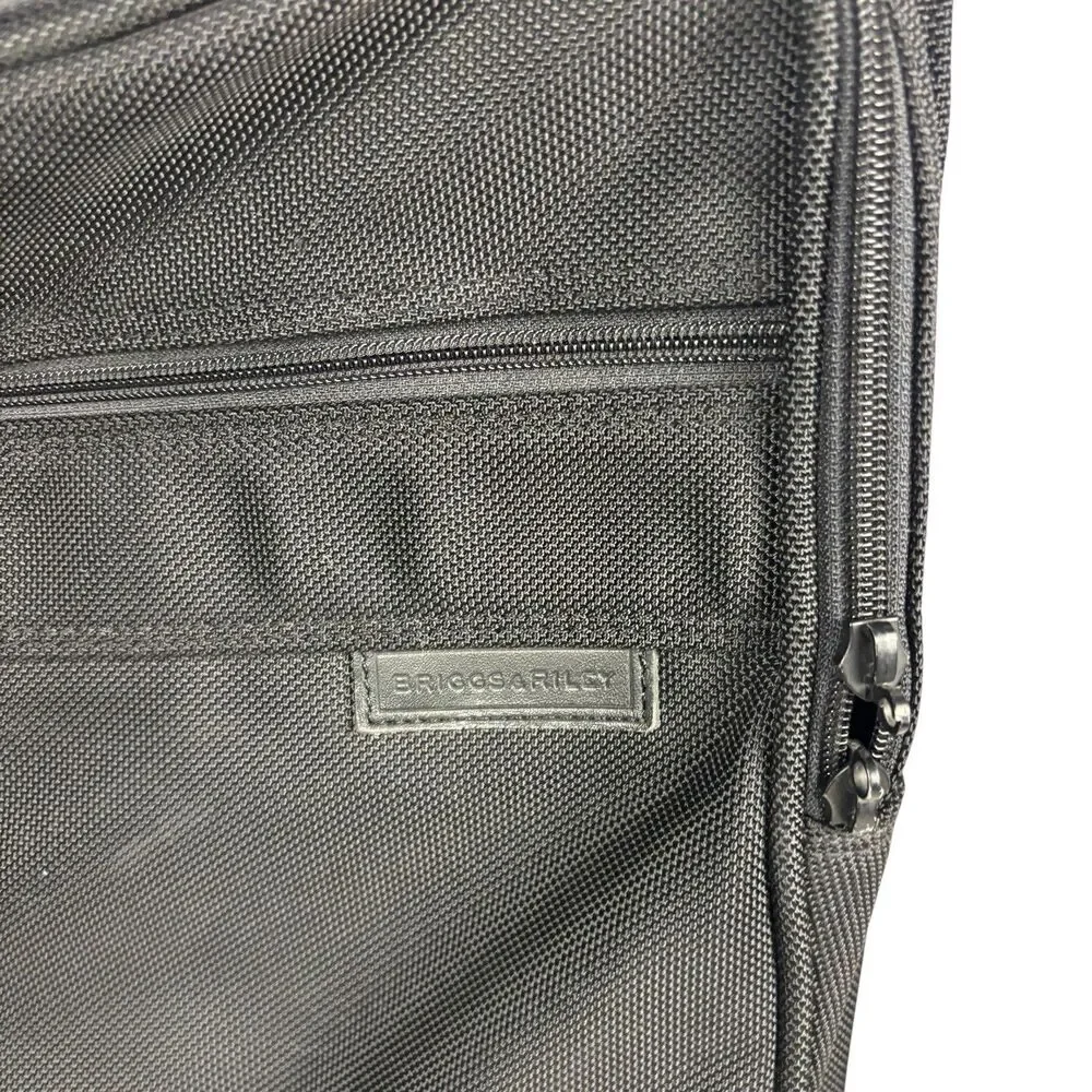 Briggs & Riley Black Ballistic Nylon 20” Compact Wheeled Garment Bag